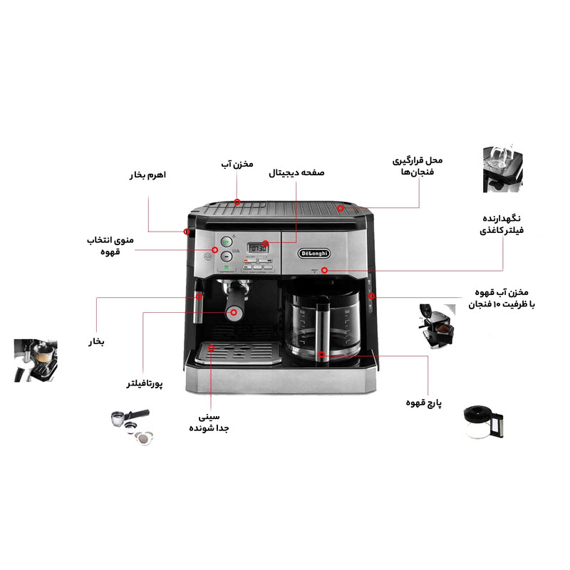 اسپرسو ساز دلونگی مدل BCO431.S ا Delonghi BCO431.S Espresso Maker