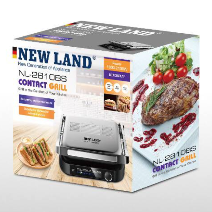 گریل پرس نیولند مدل NL-2810BS Newland Contact Grill NL-2810BS