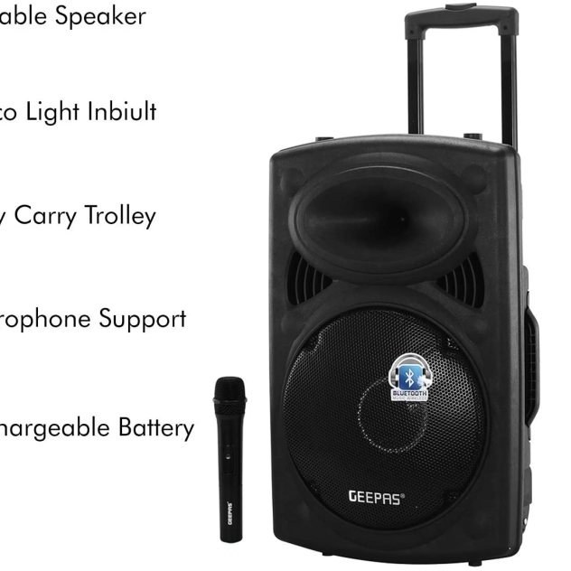 اسپیکر بلوتوثی جی پاس مدل GMS8519 محصول چین ا GEEPAS RECHARGEABLE GMS8519 SPEAKER