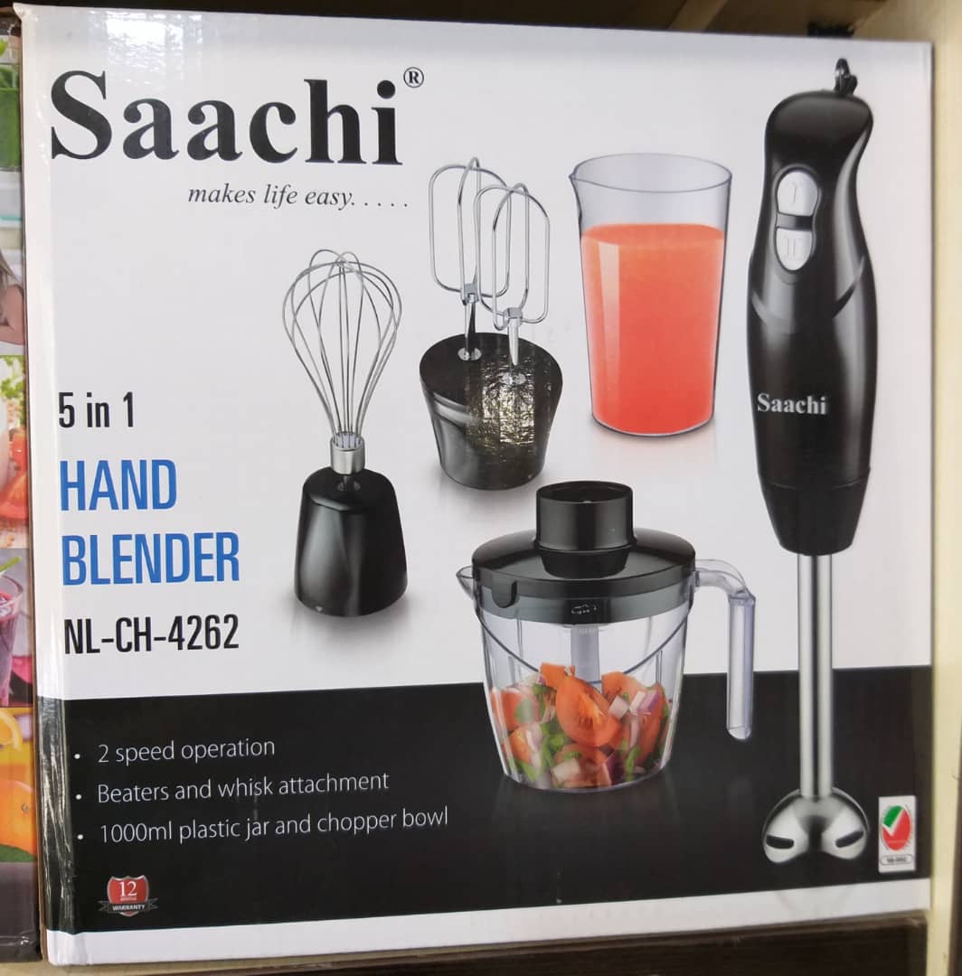 گوشت کوب برقی پنج کاره ساچی SAACHI مدل NL-CH-4262-BK 5 In 1