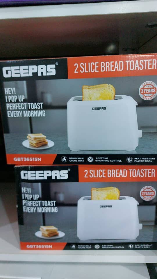 توستر نان جی پاس مدل GBT36515 ا Geepas GBT36515 2 Slice Bread Toaster