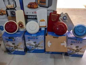 پنکه سقفی کوچک مترو ا Metro ceiling fan ساخت  هند سیم پیچ  مسی در چهار رنگ