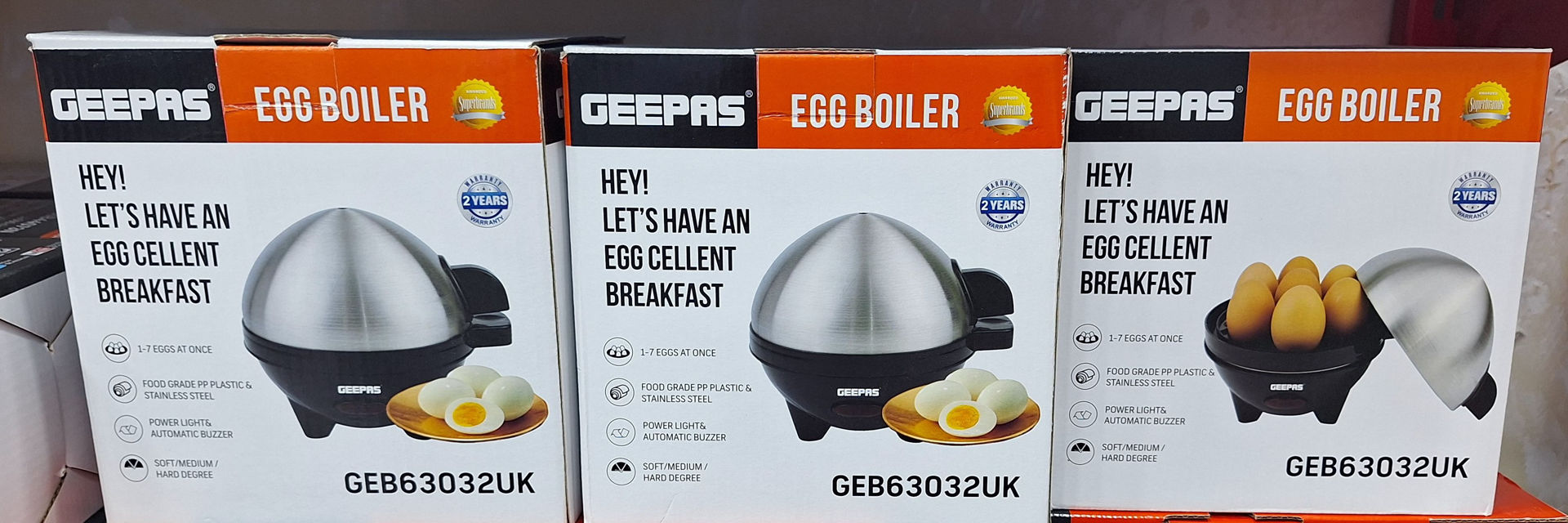 تخم مرغ پز برقی جی پاس مدل G‌EB63032UK ا EGG BOILER GEEPAS G‌EB_63032UK