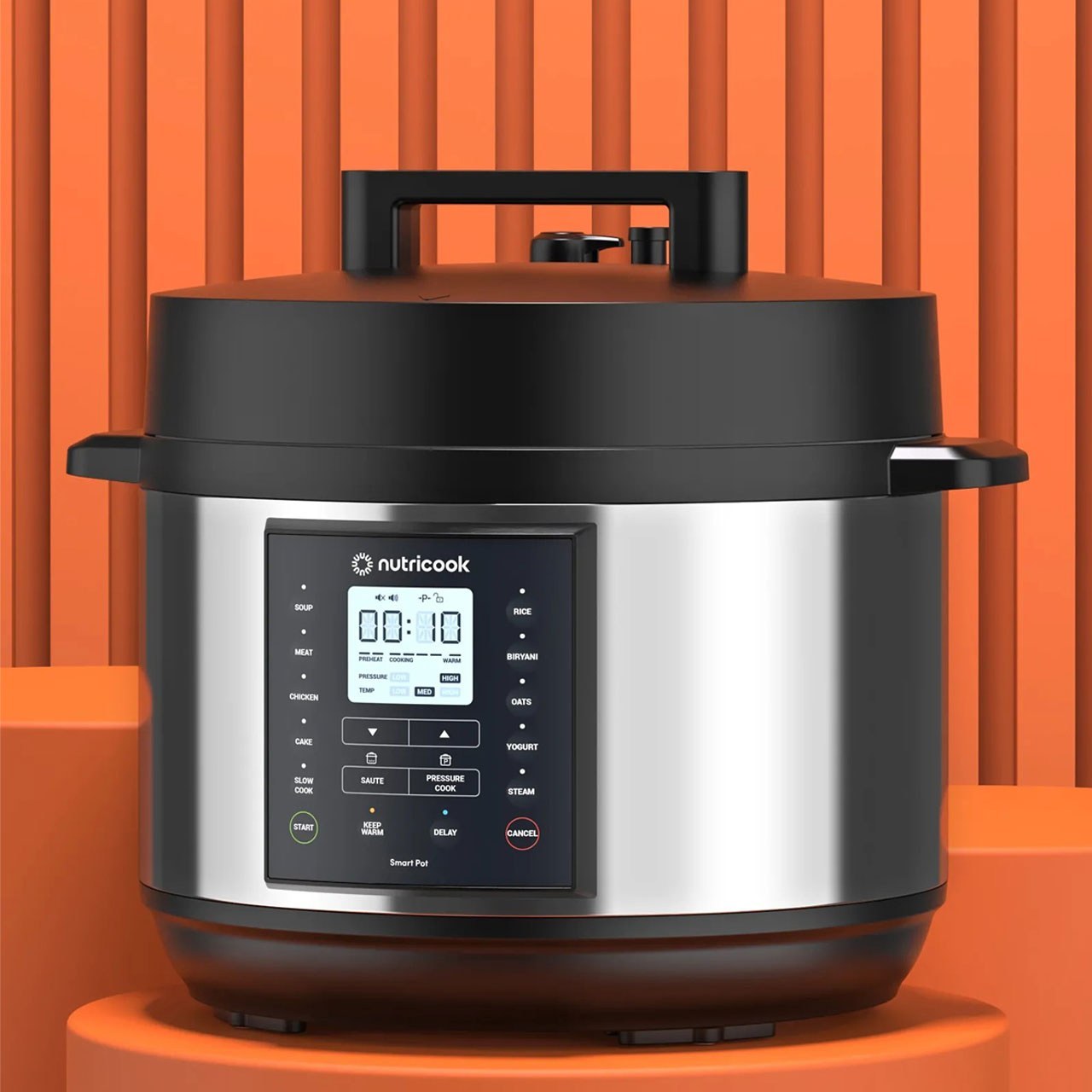 مولتی کوکر 9 کاره 9.5 لیتری ‎‎NC-SP210L نوتریکوک ا Nutricook Smart Pot 2 Plus 1500 Watts - 9 Appliances in 1, Pressure Cooker, Slow