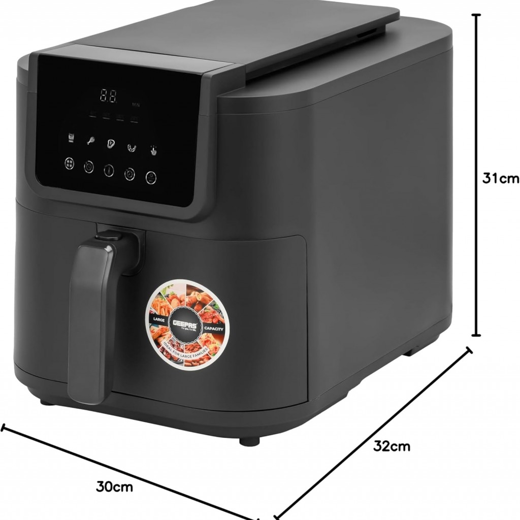 سرخ کن 8 لیتری جیپاس مدل GAF37534 Geepas GAF37534 air fryer